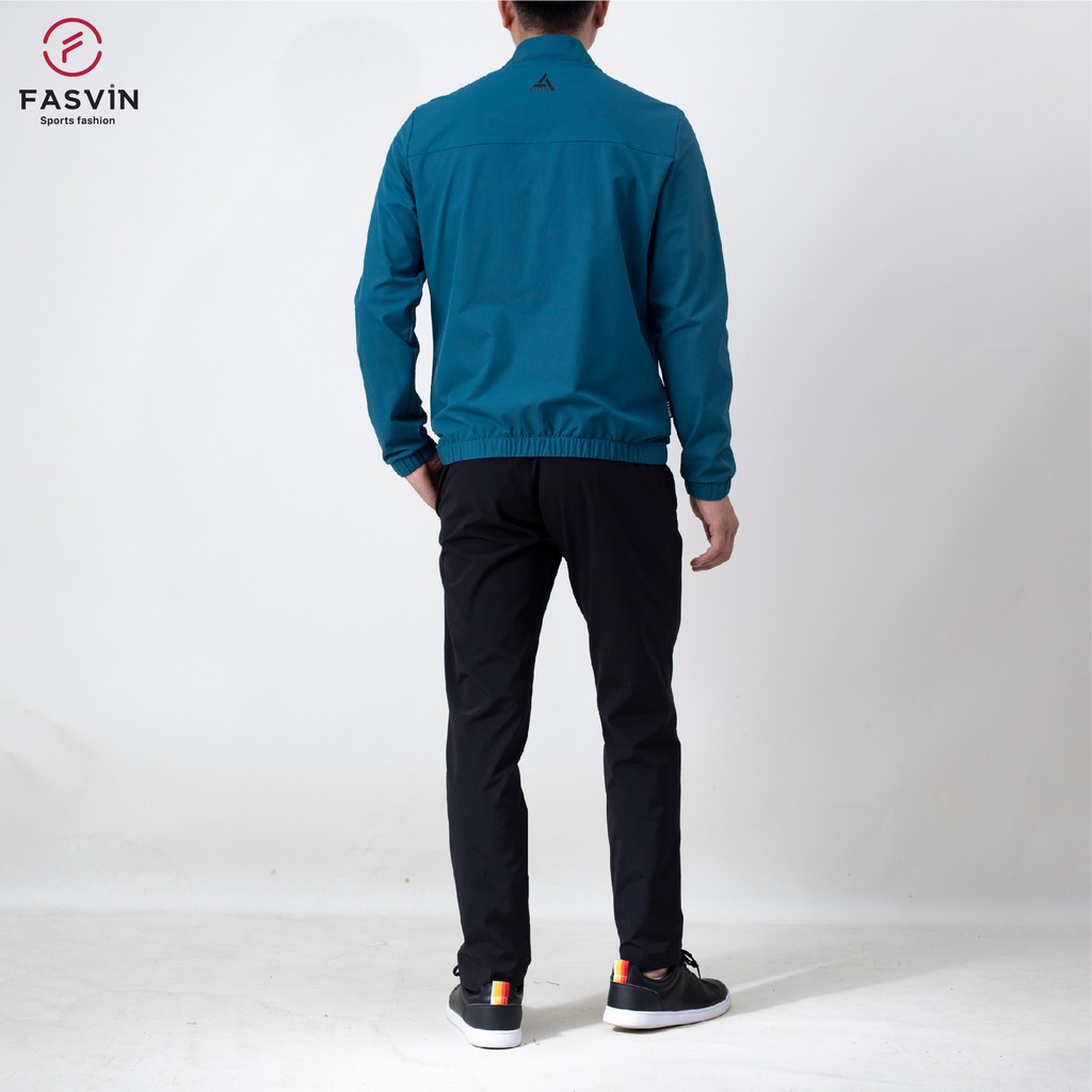 Bộ quần áo gió nam FASVIN BC22543.SG vải thể thao cao cấp 01 lớp hàng chính hãng