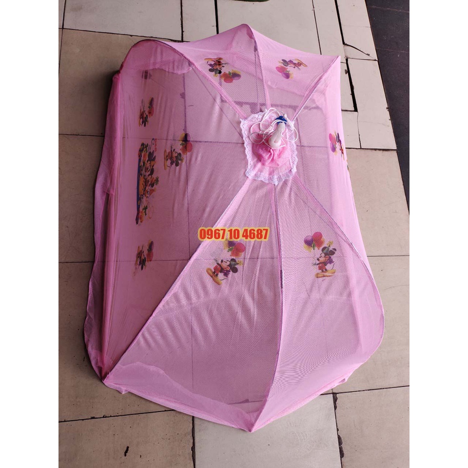 Mùng Chụp Trẻ Em THÁI LAN Giá Rẻ Chống Muỗi An Toàn Cho Bé KT 70x120 x50cm