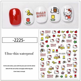 Sticker dán móng tay nail Hello Kitty hoạt hình