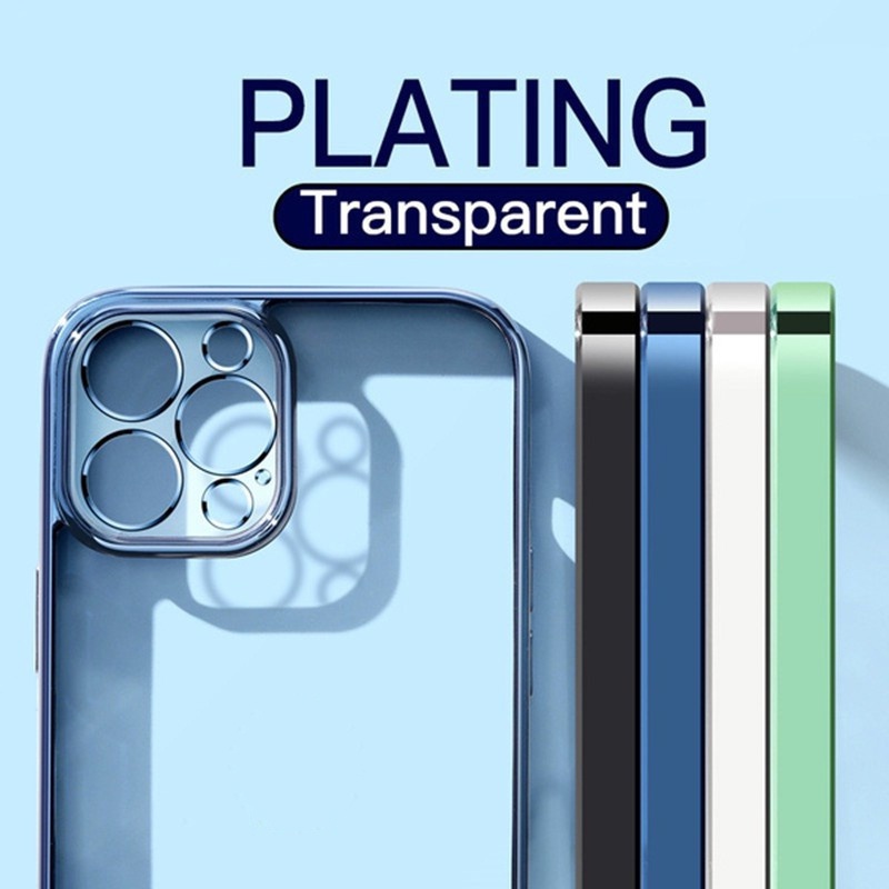 Ốp Điện Thoại Silicon Mềm Mạ Viền Cho iPhone 14 13 12 11 Pro Max X 7 8 SE 2020