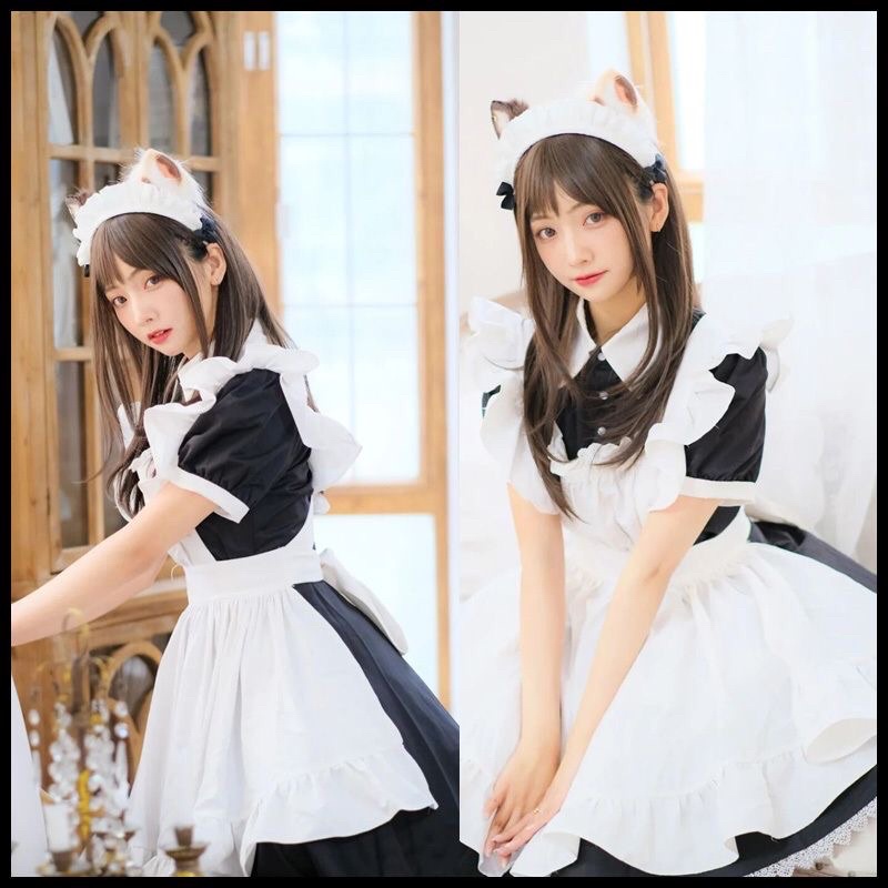 Váy hầu gái dáng ngắn. ri ku