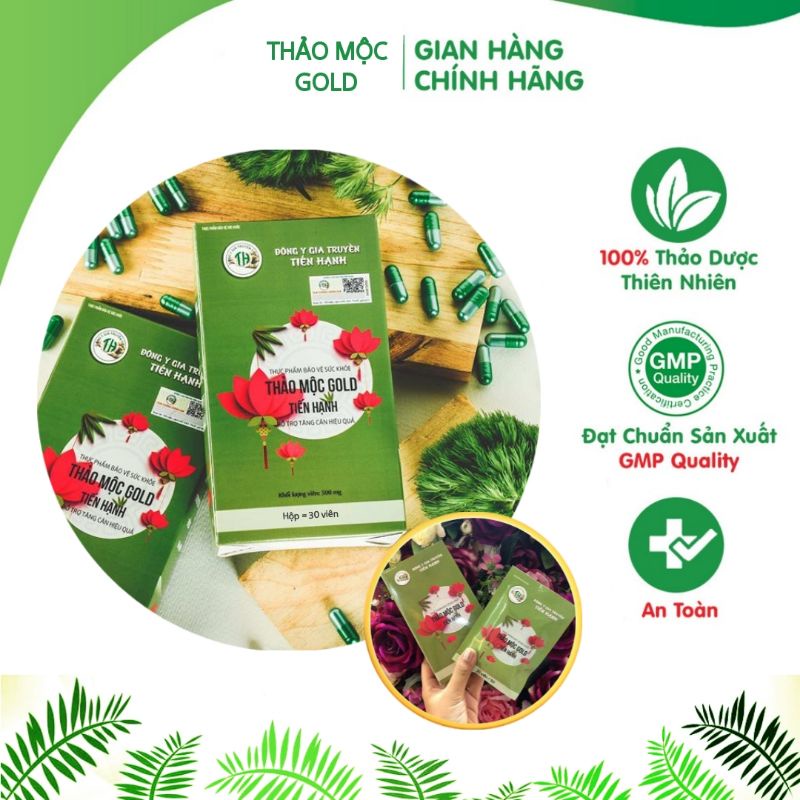 🔥Tăng Cân cấp tốc 3-5kg🔥 Thảo mộc gold tăng cân Hộp lẻ 30 viên (Mua 2 tặng 1) Kích thích tăng cân, ăn ngon, ăn nhiều hơn