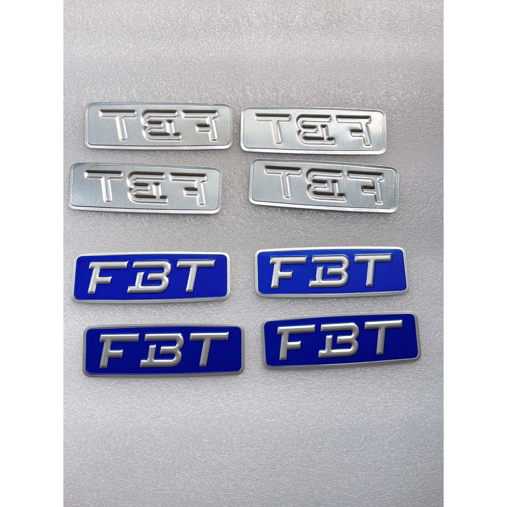 TEM DÁN THÙNG LOA THƯƠNG HIỆU FBT CHÍNH HÃNG NHÔM XỊN 8.5cm x 3cm - GIÁ 1 CẶP