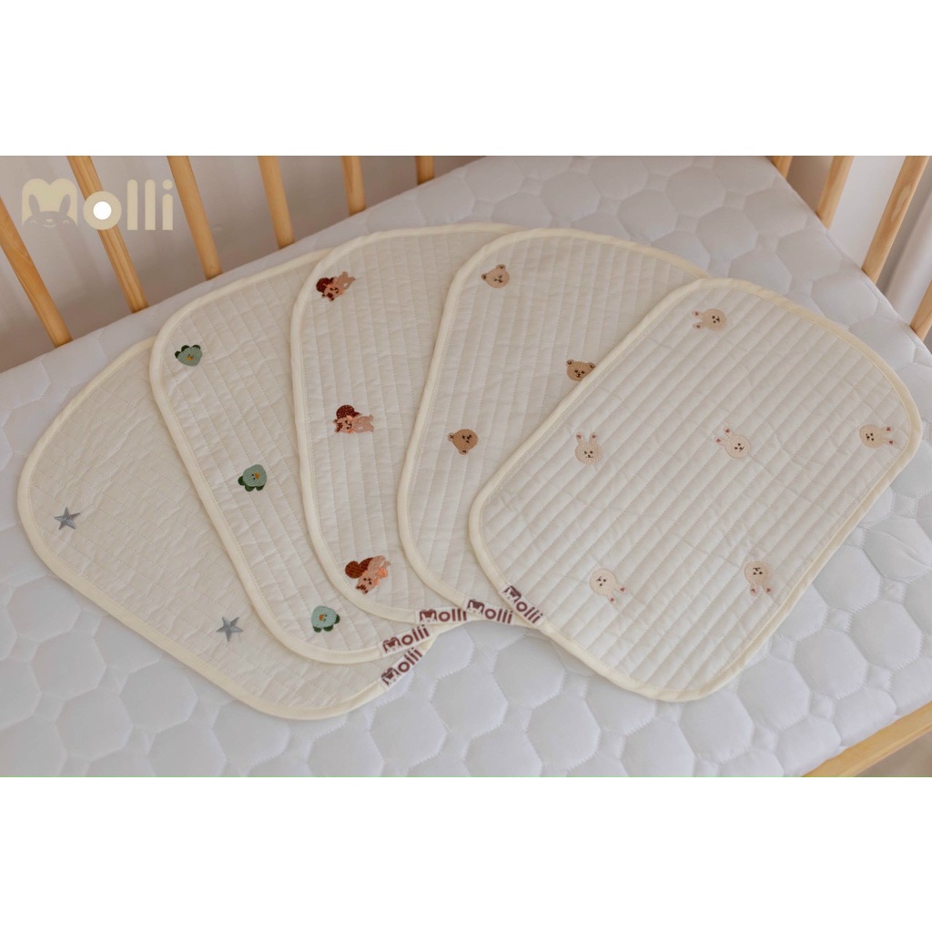 Gối Lót Đầu Cho Bé Sơ Sinh KT 35*25cm - HÀNG MADE IN VIỆT NAM CAO CẤP