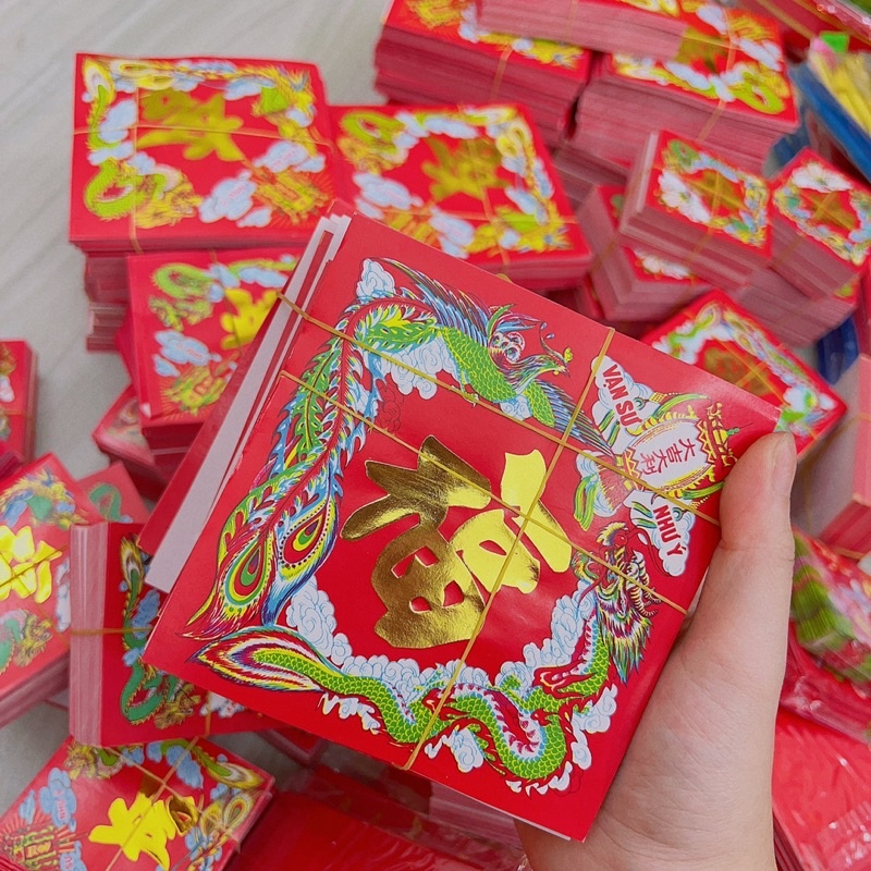 100 Giấy Dán Dưa Tết size Trung