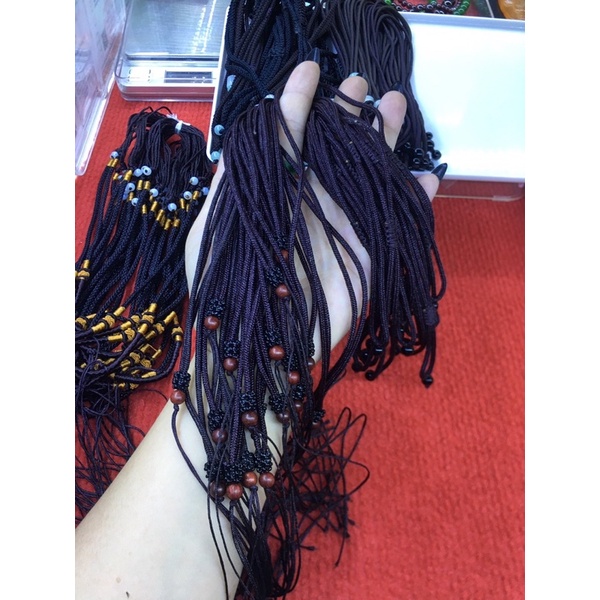 Dây đeo mặt đá phong thủy chất liệu bằng sợi dù