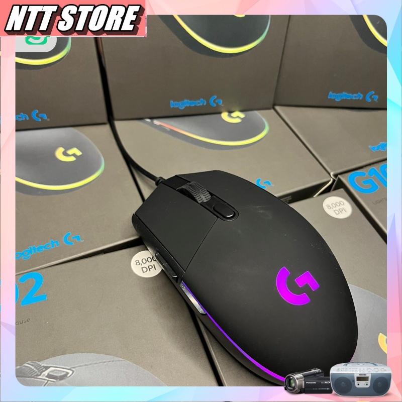 Chuột gaming  Logitech G102 Led RGB 8000DPI  chơi game Hàng NK cực Chất NTT Store