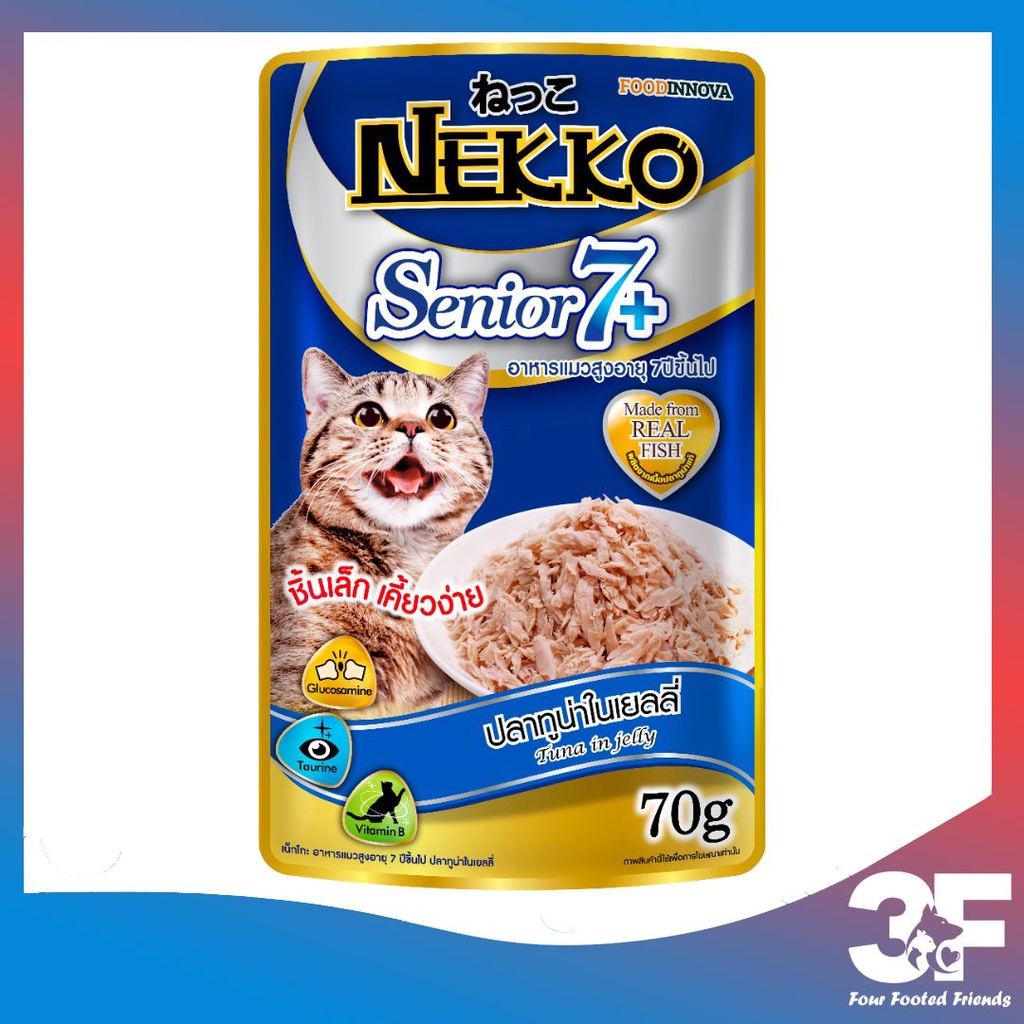 Pate Nekko Senior 7+ Cho Mèo Lớn Tuổi Dạng Thạch Gói 70G