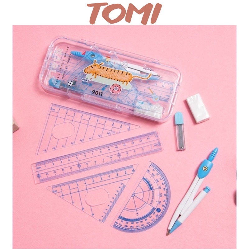 Bộ Compa Thước Kẻ TOMI 7 Chi Tiết Dụng Cụ Toán Học 20