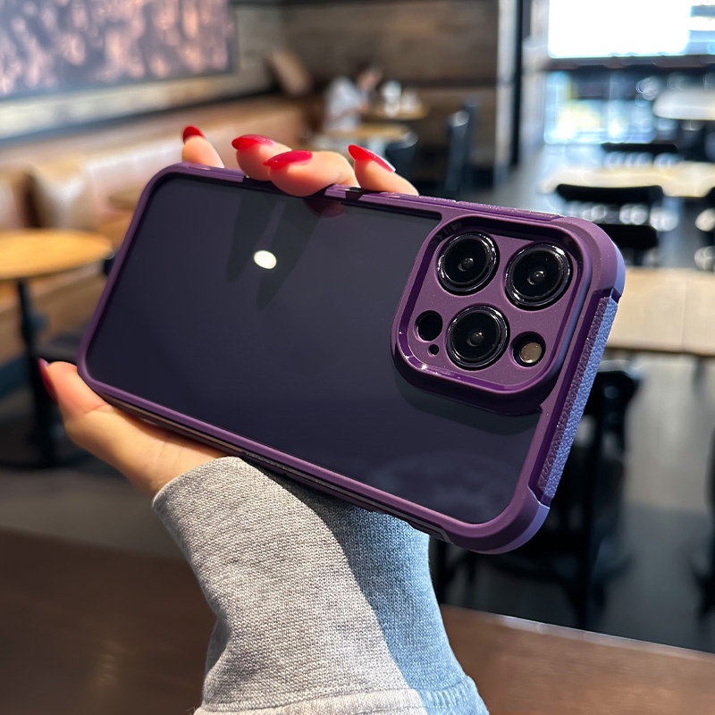 Ốp Điện Thoại Armor Cứng Trong Suốt Có Túi Khí Chống Sốc / Rơi Vỡ Cho iPhone 14 13 Pro Max 12 Pro Max 11 Pro Max Sự Bảo Vệ