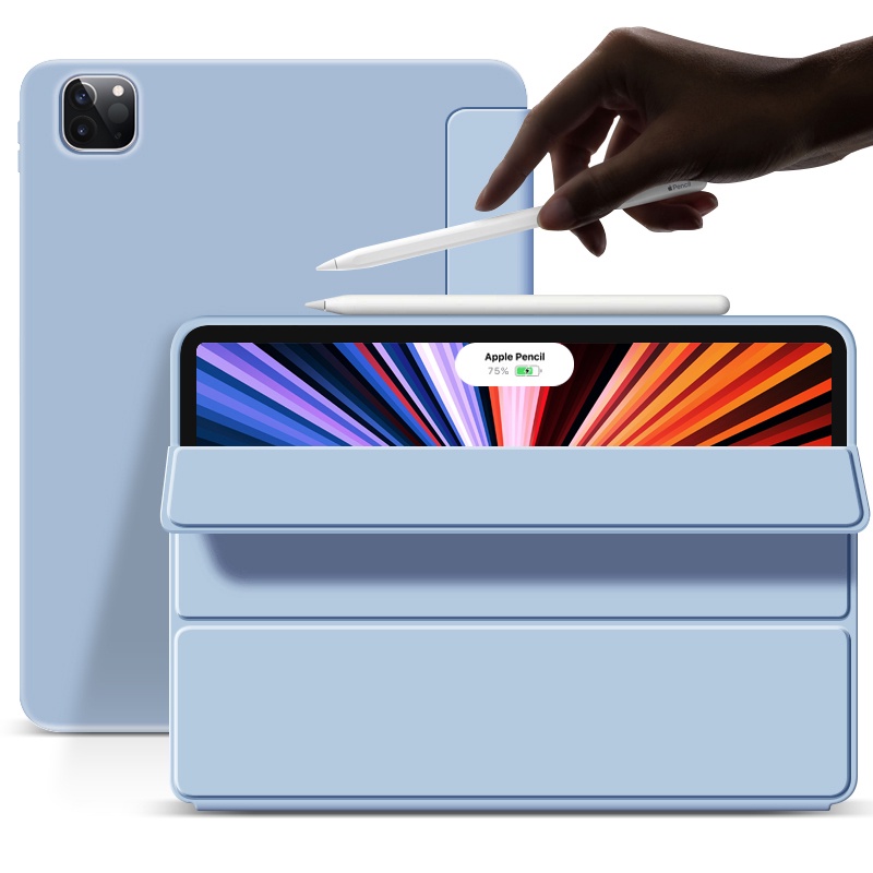 Ốp Máy Tính Bảng Nam Châm Cho iPad Pro 11 Case 2021 2020 2022 Air5 Air 4 10.9"Bao Da Máy Tính Bảng TPU Mềm Nắp Gập Thông Minh Cho iPad Pro 11 2018 10.2 7th 8th 9th 10th 10.9 Air 3 2 1