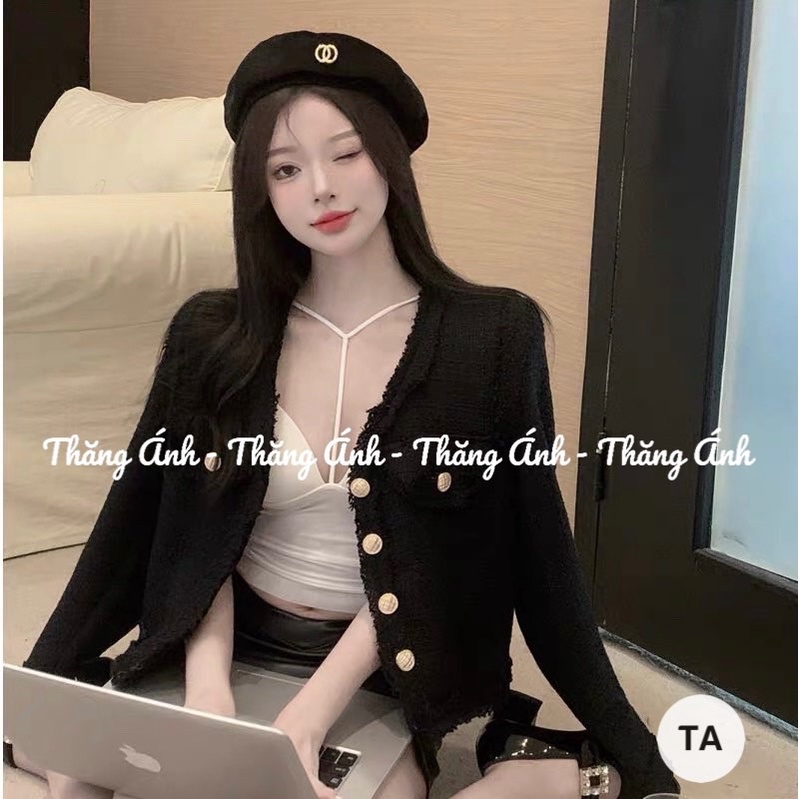 Áo dạ tweet cỏ v