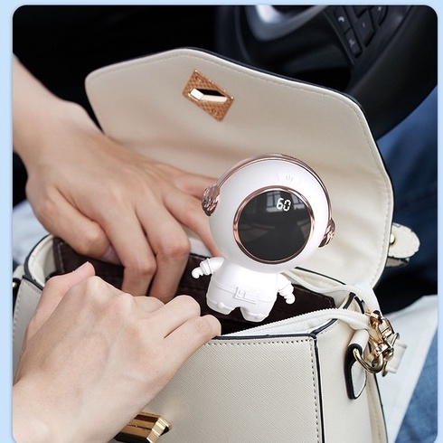 Máy sưởi ấm cầm tay MINI quạt sưởi nóng phi hành gia 4000mAh dùng liên tục 3-5 giờ