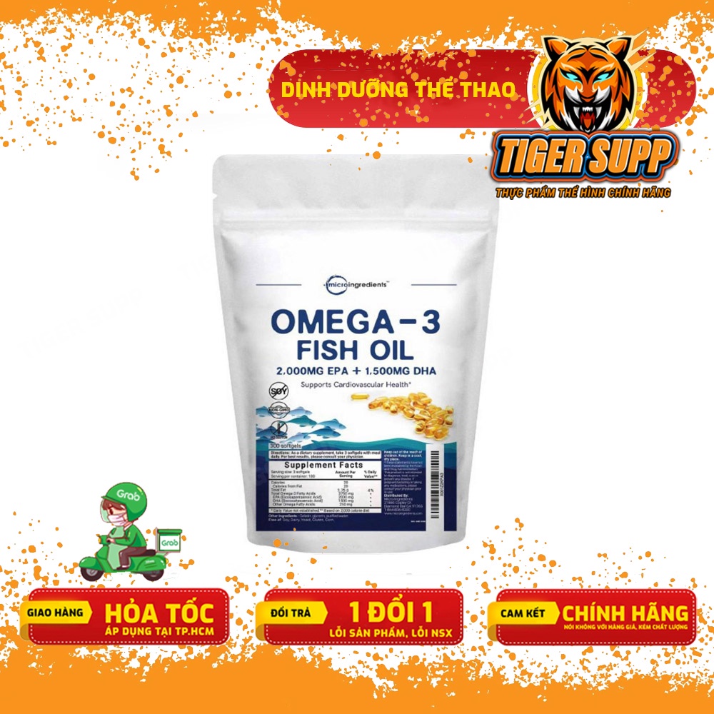 Micro Omega3 Fish Oil, Dầu cá hàm lượng cao - Chính hãng