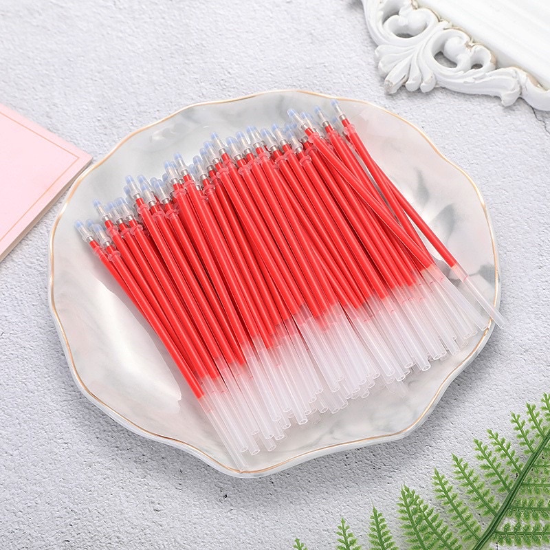 Ruột Bút Gel Bút chữ A ngòi 13cm 0.5mm màu đen xanh đỏ, thay bút nắp gài Ngòi bút chữ A,Ếch Ộp Vpp