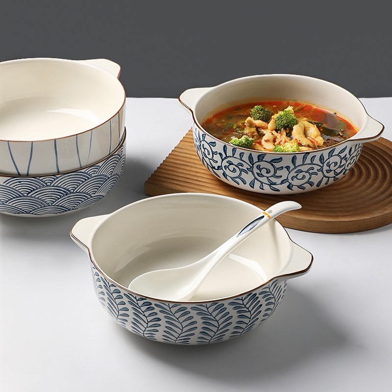 Bát canh, bát súp lớn, tô lớn, bát đĩa decor phong cách Nhật