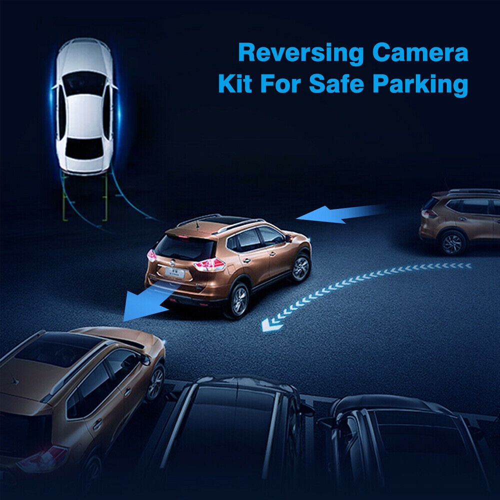 Bộ Camera Lùi Xe Tầm Nhìn Ban Đêm Góc 170 Độ Hỗ Trợ Đỗ Xe