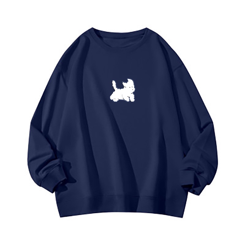 NRVP Áo Thun Nữ Dài Tay Dáng Rộng In Hình Phong Cách Hàn Quốc Mới