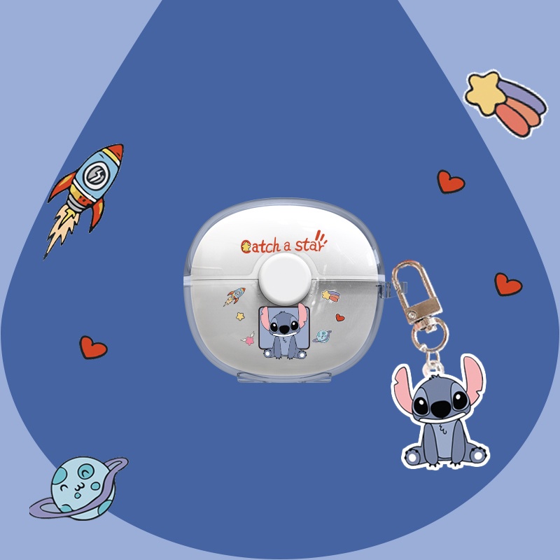 Vỏ Bảo Vệ Hộp Sạc Tai Nghe Lenovo XT95 Pro TWS Bằng TPU Mềm Trong Suốt + Dây Đeo Chống Sốc