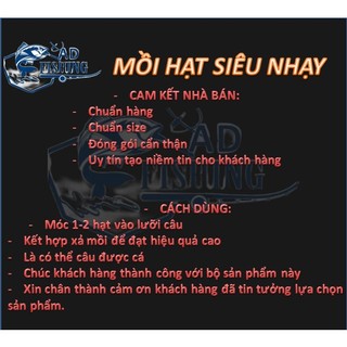 Mồi Câu Cá Dạng Hạt Câu TRẮM,CHÉP,TRÔI,DIẾC,RÔ PHI...