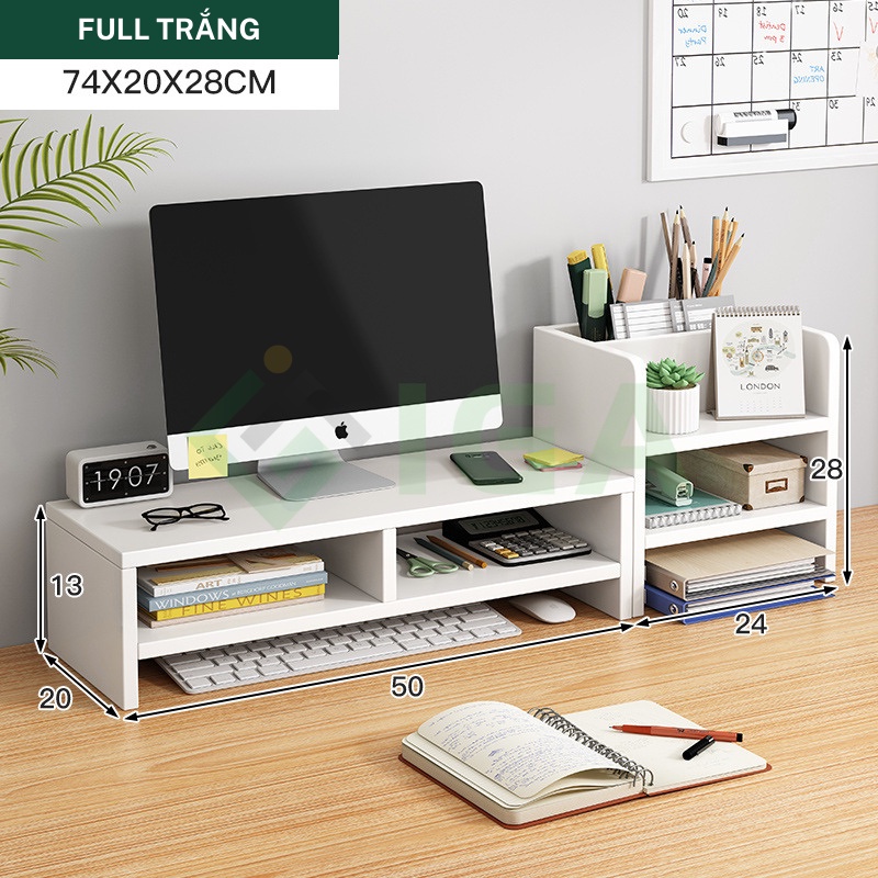 Kệ đặt màn hình máy tính IGA nâng góc độ giúp giảm mỏi mắt - GP184