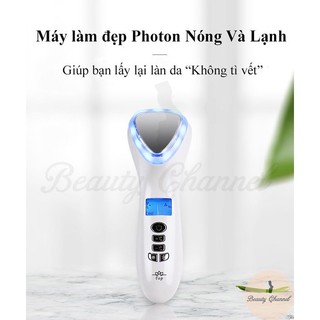 Máy Massage Mặt Làm Đẹp Da Photon Nóng Và Lạnh Rửa Sạch Sâu Thu Nhỏ Lỗ Chân Lông Tăng Cường Hấp Thụ Chất-Beauty Top Spot