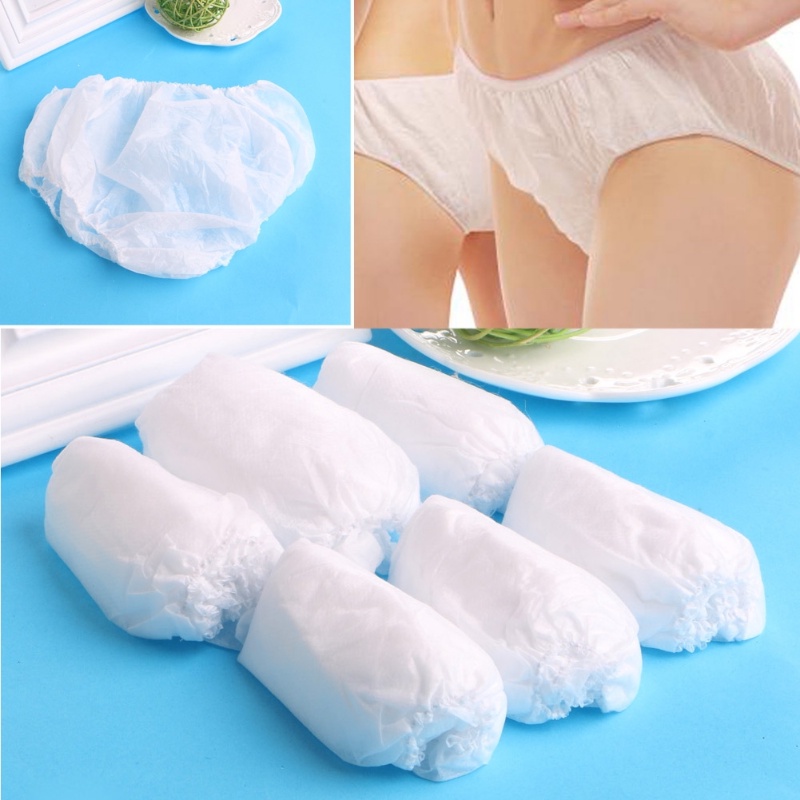 Bộ 6 Quần Lót Dày Dùng Một Lần Không Có Huỳnh Quang An Toàn Cho Phụ Nữ Mang Thai / SPA