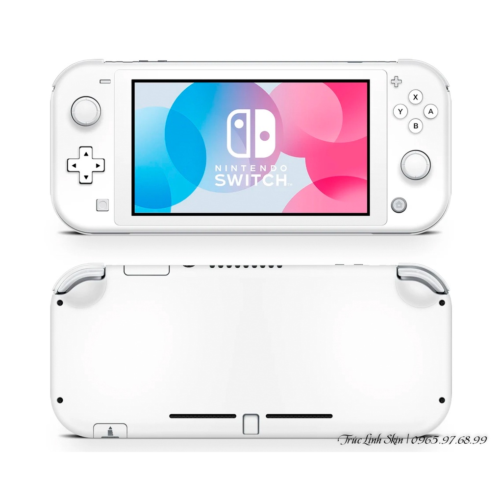 Skin decal dán Nintendo Switch Lite mẫu trắng tinh khôi