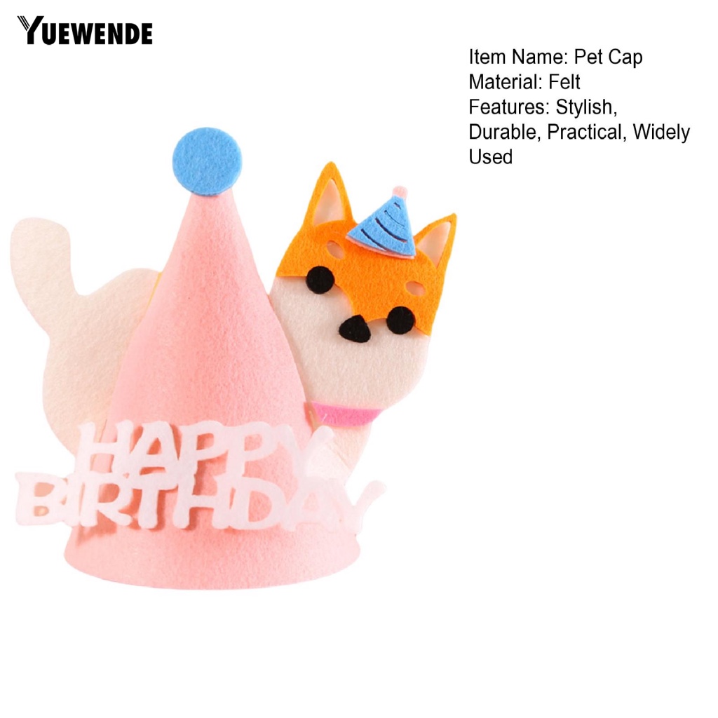 Mũ Đội Hình Mèo Hoạt Hình Ba Chiều Đầy Màu Sắc Quyến Rũ Dành Cho Tiệc Sinh Nhật