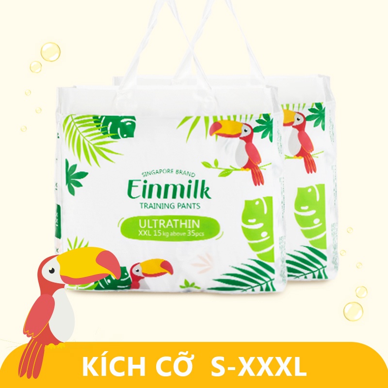 Einmilk.ân ninhTả siêu mỏng xanh lá thấm hút 700ml nước thoáng khí