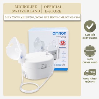 Máy xông khí dung điều trị viêm phổi, viêm phế quản, viêm xoang Omron NE-C106 - Hàng Chính Hãng Nhật Bản