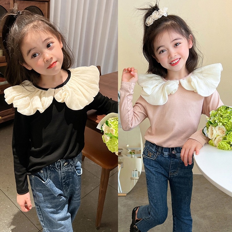 Áo Sơ Mi Tay Phồng Cổ Búp Bê Màu Sắc Xinh Xắn Cho Nữ