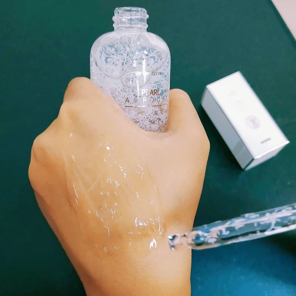 Tinh Chất Serum Dưỡng Trắng Da Ngọc Trai Pretty Skin Hàn Quốc Pearl Ampoule 50ml Giúp Mờ Thâm &amp; Ngăn Ngừa Lão Hóa