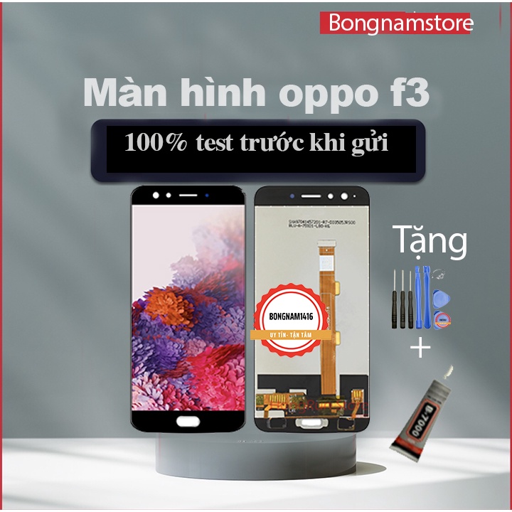 Màn hình oppo f3 zin tặng keo dán và bộ sửa 8 trong 1.