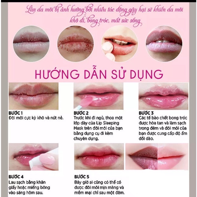 Kem Dưỡng Môi,Nứt Nẻ Khô Bong chóc, Giúp Môi Hồng Mọng,Giữ Ẩm , Căng Bóng Mềm Môi Sale giá rẻ