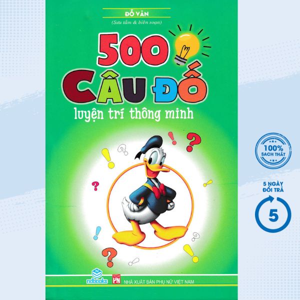 Sách - 500 Câu Đố Luyện Trí Thông Minh