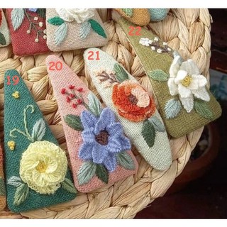 Kẹp Tóc Thêu Hoa Handmade