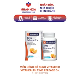 Viên Uống Bổ Sung Vitamin C VitaHealth Time Release C+ hộp 30 viên