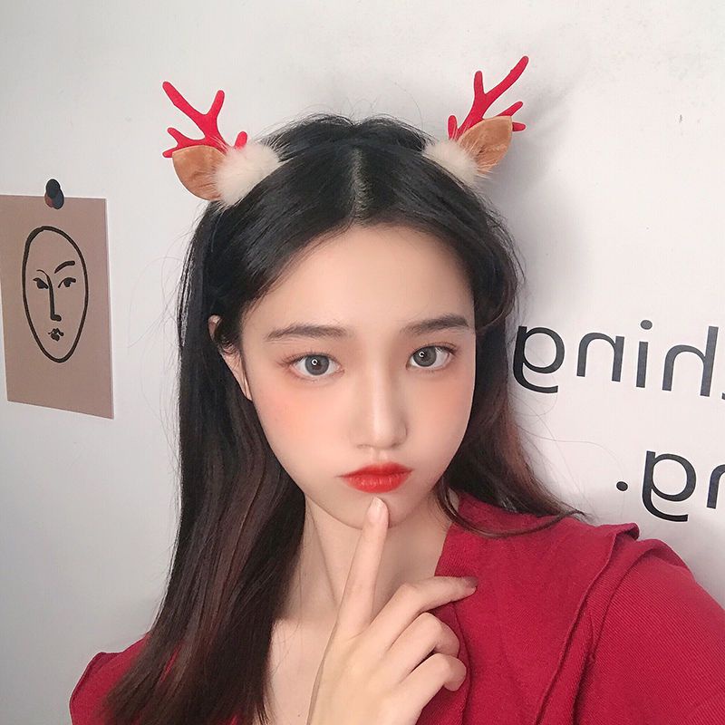 Kẹp Tóc Hình Sừng Tuần Lộc Dễ Thương Cho Nữ