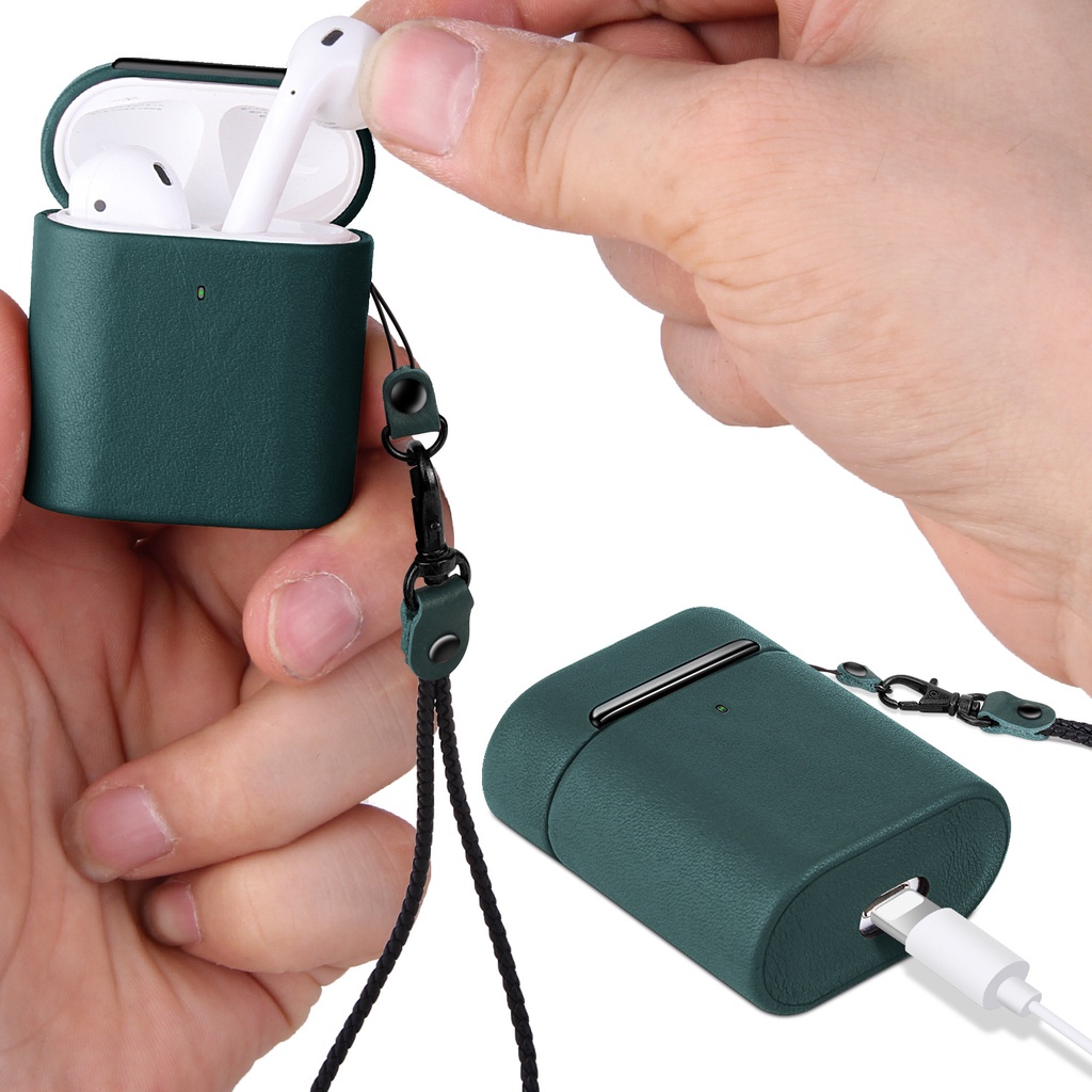 Ốp Hộp Đựng Tai Nghe Nhét Tai Da PU Cho AirPods Pro 2 AirPods 3 2 1 AirPods Pro 2 AirPods 3 2 1