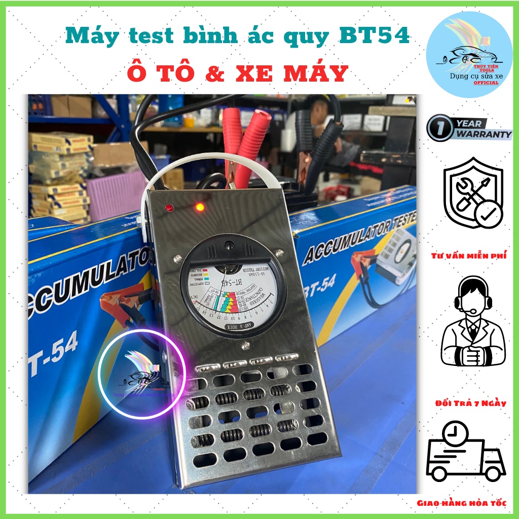 Dụng cụ kiểm tra bình ắc quy 7A-150A BT54 ( Kim Loại )Thông Minh