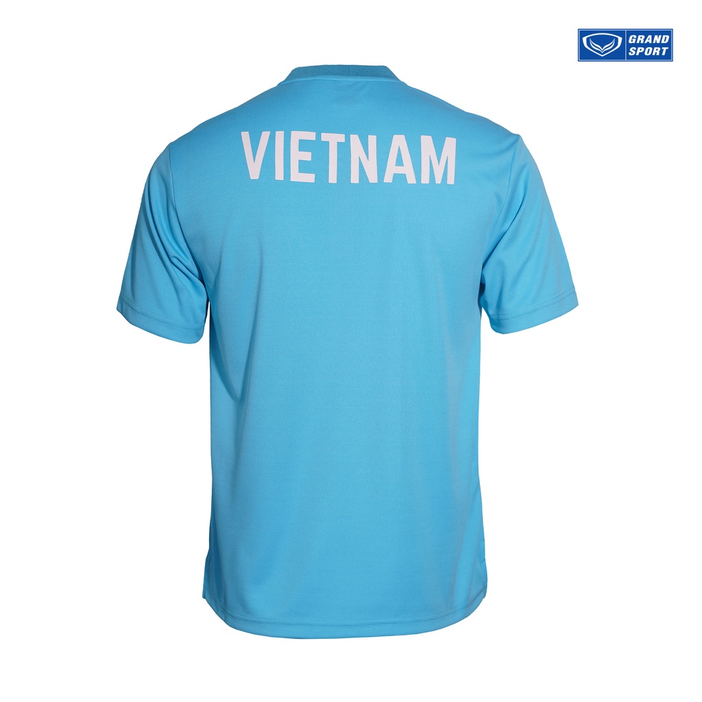 Áo Thun Di Chuyển Đội Tuyển Việt Nam 2022 Grand Sport Chính Hãng Sợi Polyester Cao Cấp Logo Dệt