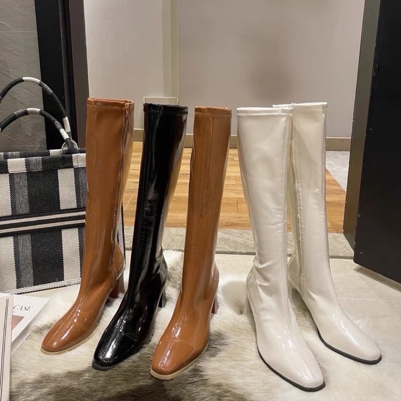 Boot cổ cao đế vân gỗ hàng QC có hộp