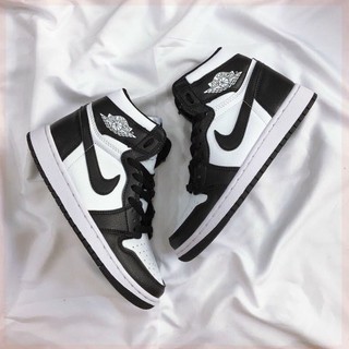 [FREE SHIP]Giày thể thao Jodan panda, Giày JD1 cao cổ đen trắng nam nữ cực hot dễ phối đồ 2021 R2350 Ryze.Sneaker