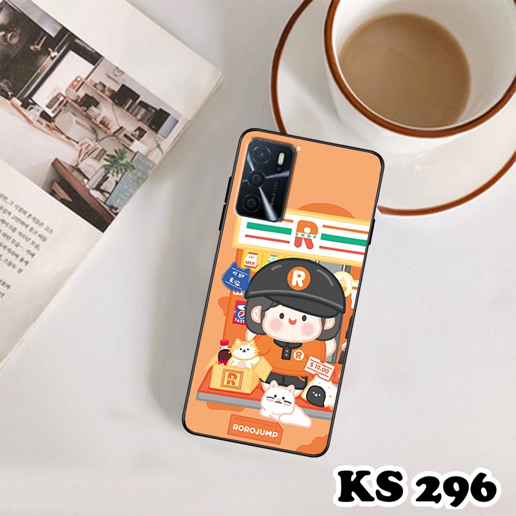 Ốp lưng Oppo A16 - Oppo A16k - Oppo A16s - Opp A16e - Ốp in hình Ngân hà &amp; Roro Jumb - Lưng nhám viền TPU