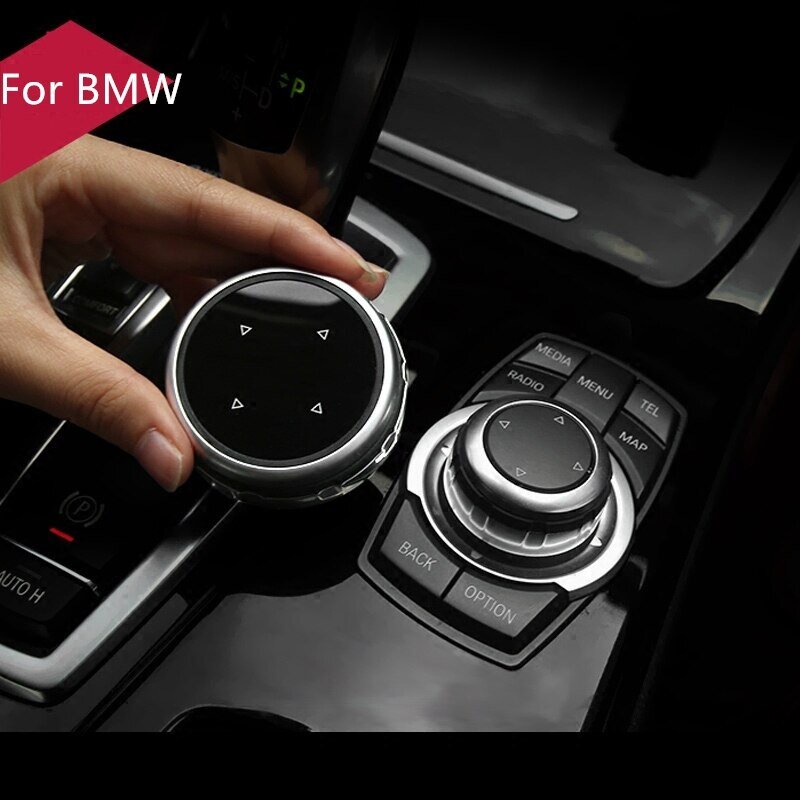 Miếng Dán Nút Bấm Đa Phương Tiện Cho Xe Hơi BMW 1 3 5 7 Series F30 F10 F11 F07 E90 E91 E92 E61 F20 F22 F01 F02 X1 E84 X3 F25 X4 F26 X5 E70 X6 E71