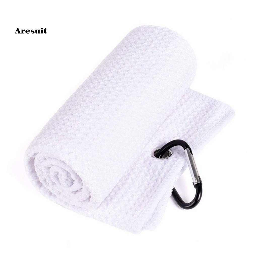 Khăn Lau Mặt Vải Mềm Thấm Hút Mồ Hôi Kèm Móc Treo Tiện Dụng Khi Chơi Golf / Câu Lạc Bộ