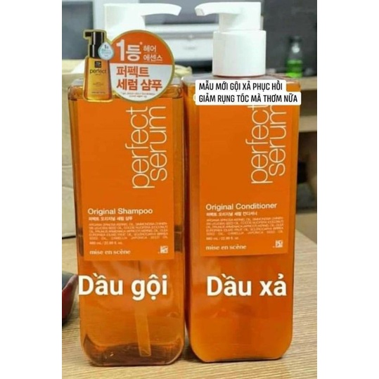 Dầu gội  Misen Hàn Quốc mẫu mới (màu vàng 680ml)