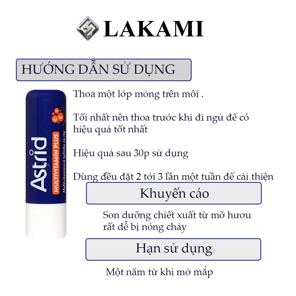 Son dưỡng Astrid tái tạo môi từ mỡ hươu