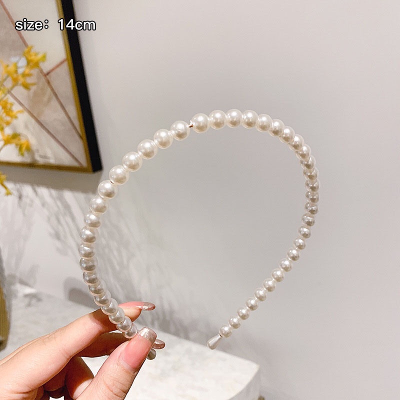 Băng Đô Cài Tóc Đính Ngọc Trai Dễ Thương Cho Nữ